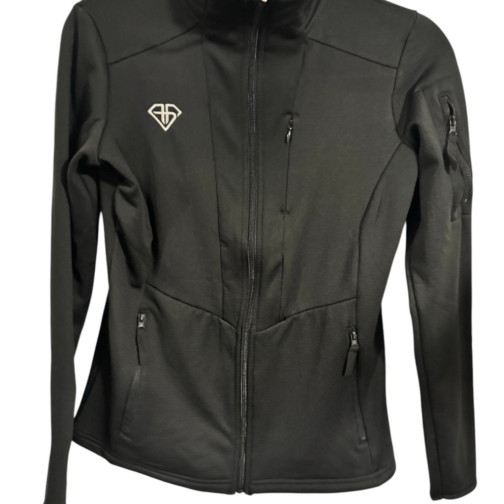 New With Tags Mountain Warehouse Juniper Fleece Black Jacket in Sz 4 - Picture 2 of 9
